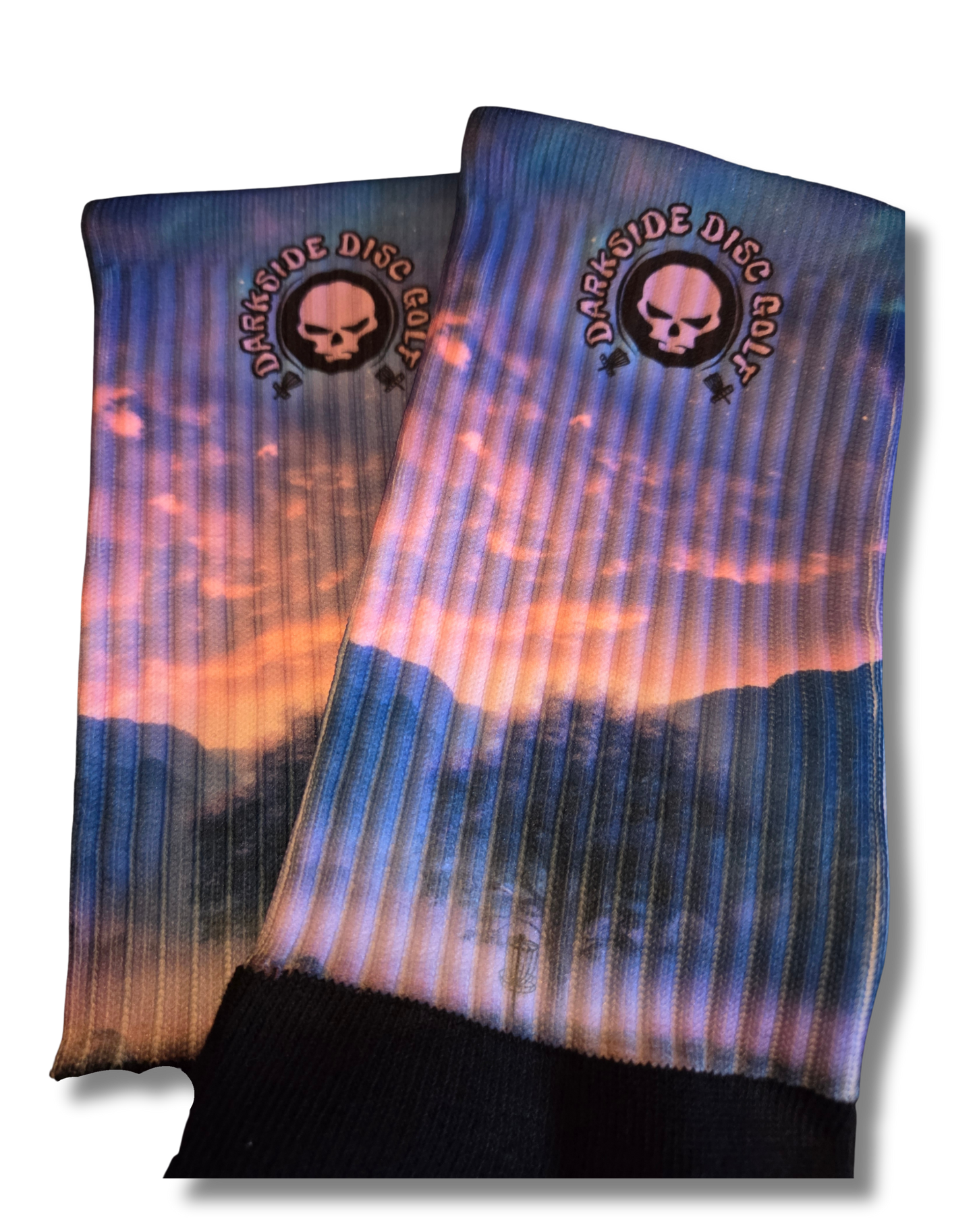 Disc Golf Sock Pink Mountain (L)