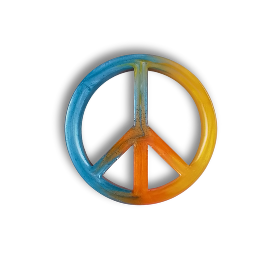 Resin Peace Sign Mini Marker