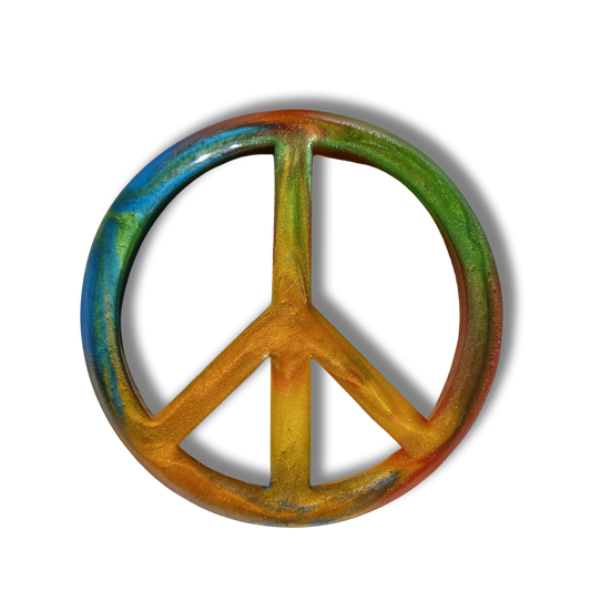 Resin Peace Sign Mini Marker