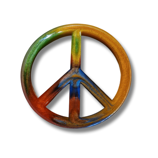 Resin Peace Sign Mini Marker