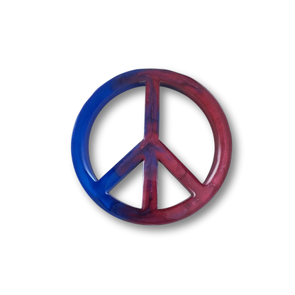 Resin Peace Sign Mini Marker