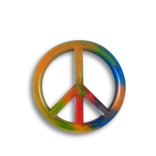 Resin Peace Sign Mini Marker