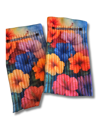 Disc Golf Sock Bright Flowers (L)