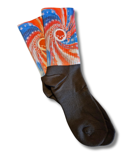 Disc Golf Sock Patriotic (L)