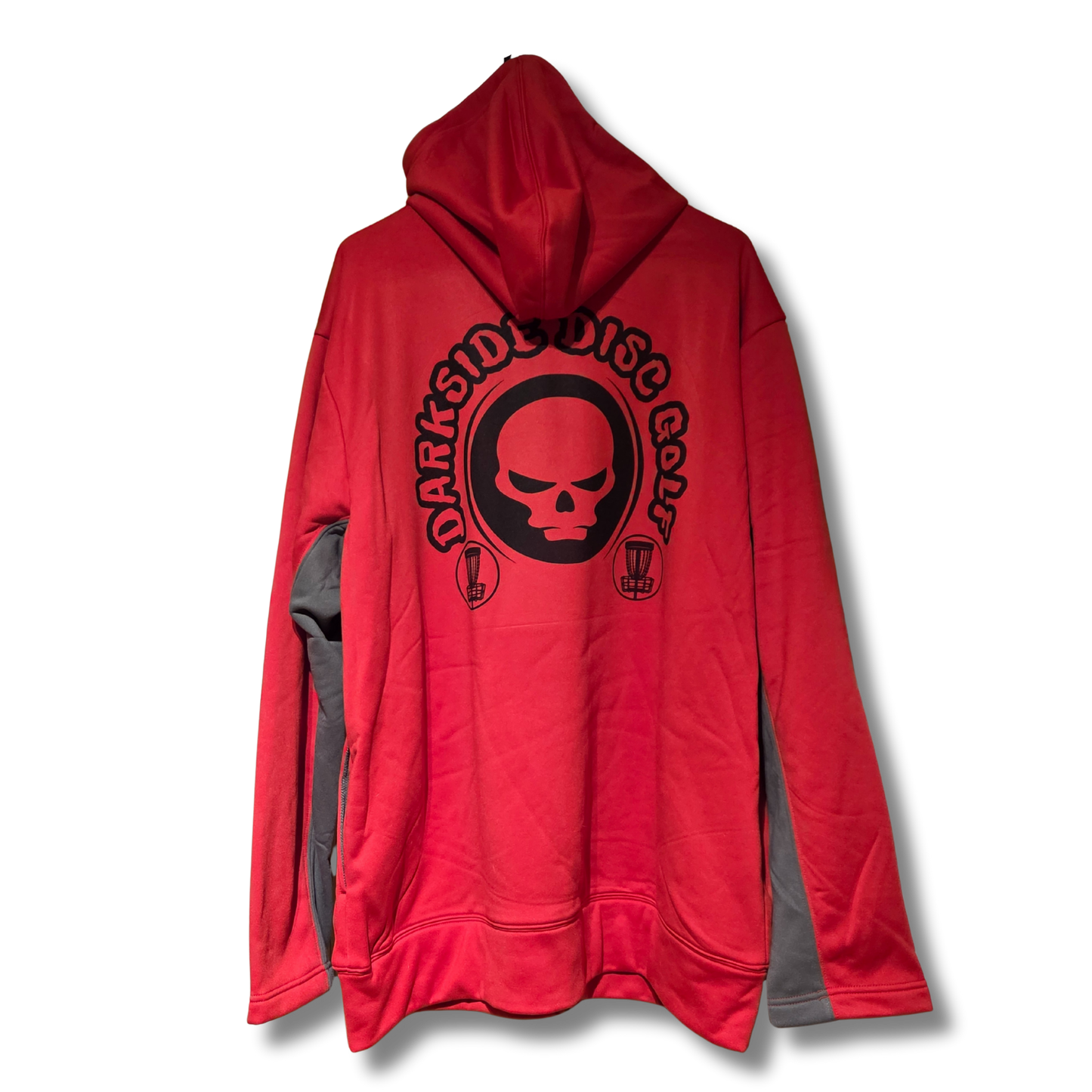 Red & Grey Zip Up Hoody